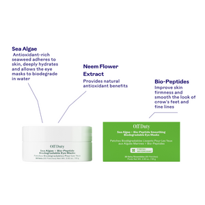 Off Duty Sea Algae + Bio-Peptide Smoothing Biodegradable Eye Masks