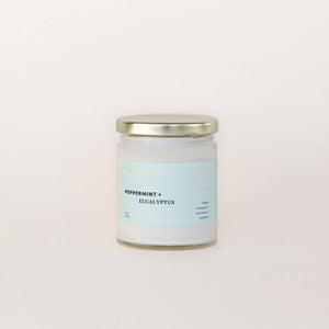 Peppermint + Eucalyptus Soy Wax Candle