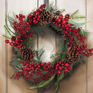 18 Mixed Pinecone Berry Greenery Pick – The Wreath Shop