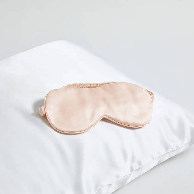 Silk Sleep Mask - Soft Pink