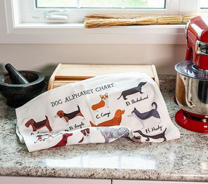 Dog Alphabet Kitchen Towel