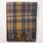 Recycled Wool Blanket in Buchanan Natural Tartan