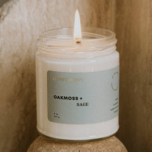 Oakmoss + Sage Soy Wax Candle