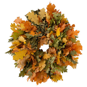 Golden & Green Harvest Oak Leaf Natural Wreath