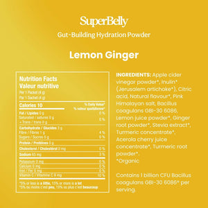 SuperBelly Hydration & Gut Mix, Lemon Ginger | Blume