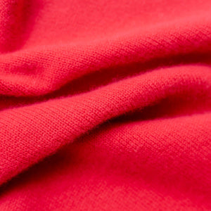 Merino Triangle Scarf in Red