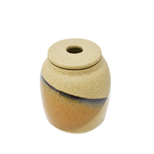 Amber Candle - Ceramic Jar