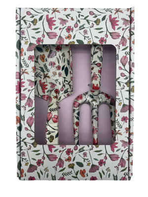 Pink Floral Garden Tool Set