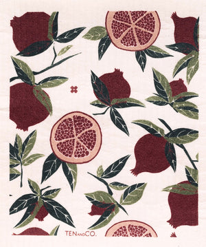 Pomegranate Sponge Cloth | Ten + Co.