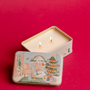 Holiday Tin Candle - Persimmon + Chestnut