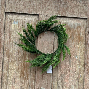 16" Everlasting Whispy Cedar Wreath