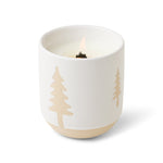 Cypress + Fir - White Ceramic Candle