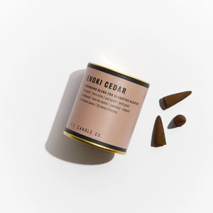 Enoki Cedar Incense Cones • P.F. Candle Co