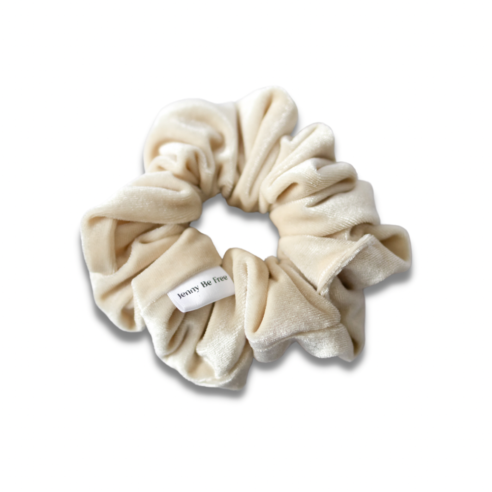 Velvet Cream Scrunchie: Regular