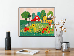 Happy Homestead - Art Print: 11 x 14 inches