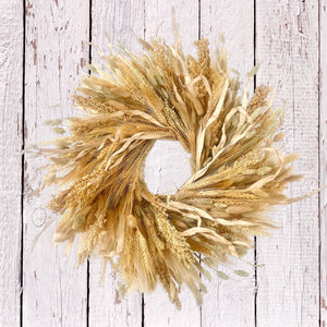 Golden Grains Wreath