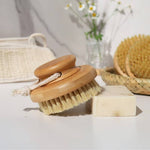 Bamboo Dry Body Brush with Natural Sisal Bristles