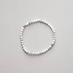 Faceted Dainty Breathe Howlite Gemstone Bracelet