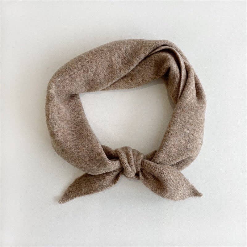 Wool Cravat Scarf -  Mushroom