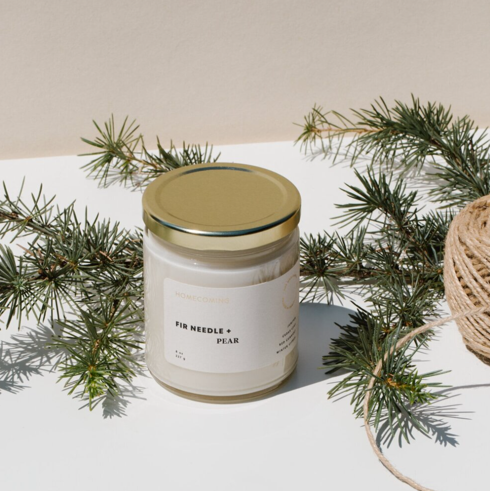 Fir Needle + Pear Soy Wax Candle