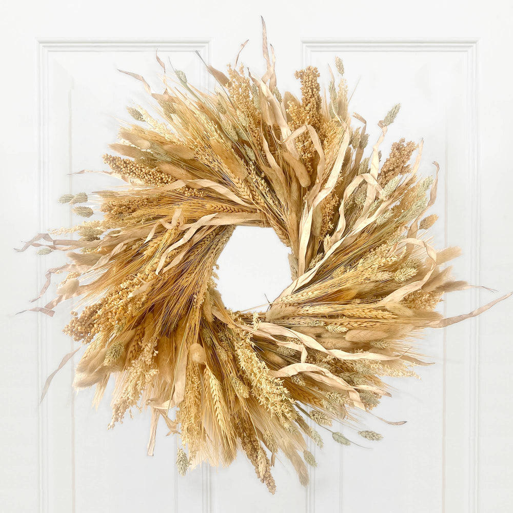 Golden Grains Wreath