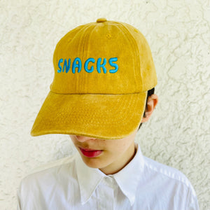 "Snacks" Embroidered Baseball Cap