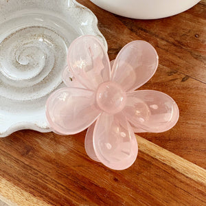 Flower Claw Clip - Pink 