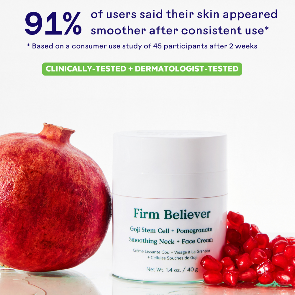 Firm Believer Goji Stem Cell Smoothing Neck + Face Cream