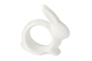 Patch Bunny Napkin Ring - Set of 6