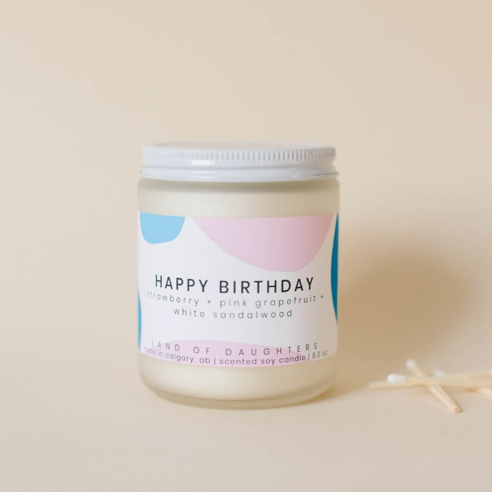 Happy Birthday Hand Poured Soy Candle